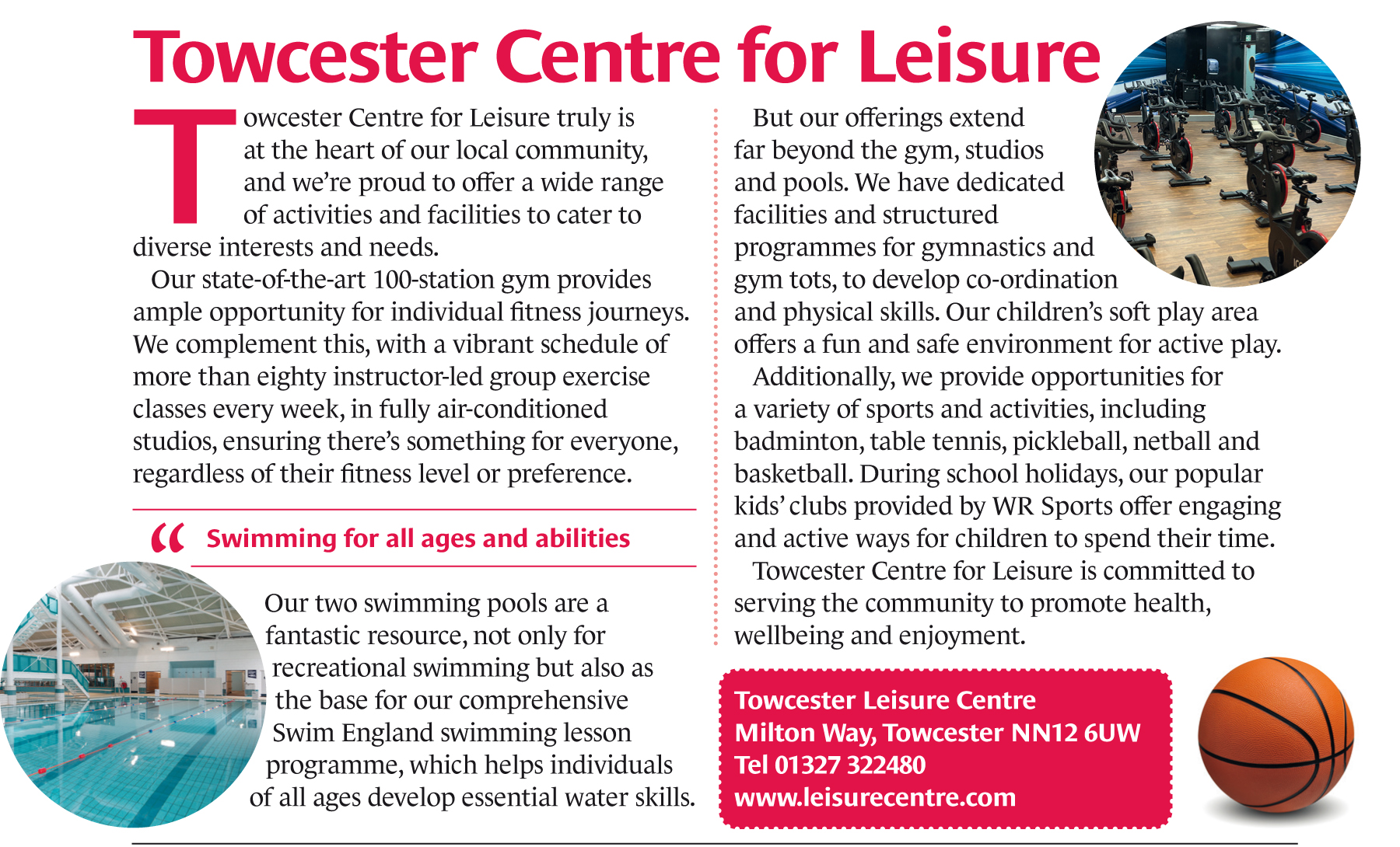 Towcester Centre for Leisure Centre AugSept25